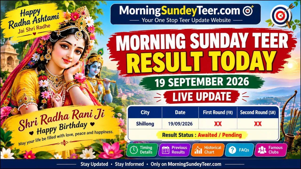 Morning Sunday Teer Result Today 19 September 2026 Update